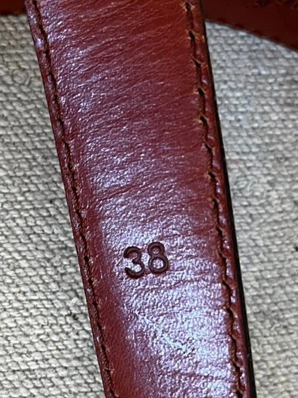 Polo Ralph Lauren Men's Brown Classic Full-Grain Leather Belt Sz 38